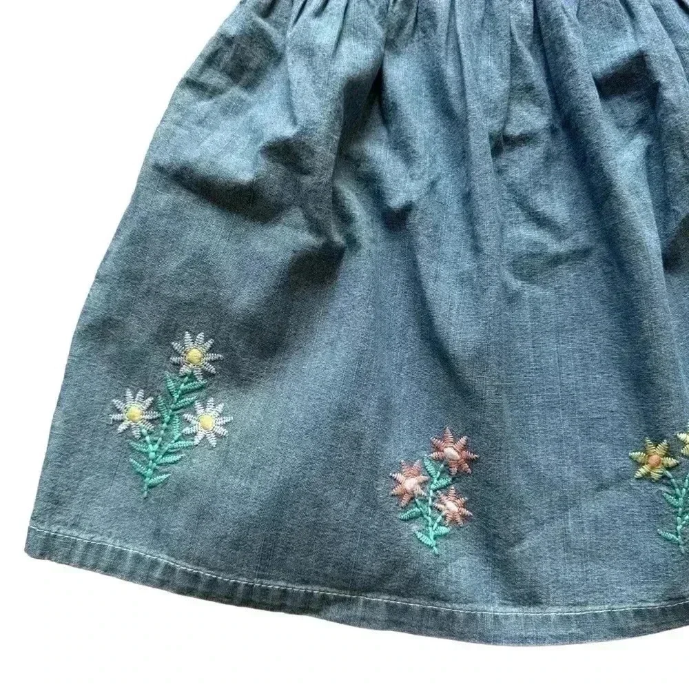 Carter’s Pullover Cotton Crewneck Embroidered Cotton Dress SZ 12 months # 2053